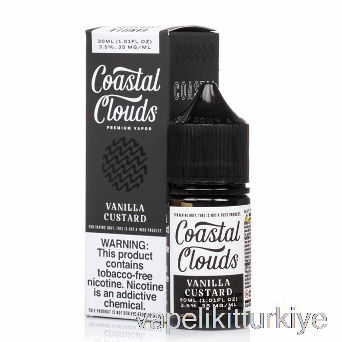 Vape Likit Vanilyalı Muhallebi - Kıyı Tuzları - 30ml 35mg